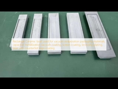 Rectangle Ceramic boat used for vacuum evaporation packaging materials, capacitor metallization vacuum coating, screen coating, bronzing plating, laser anti-counterfeit logo coating