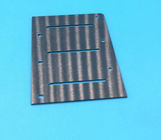 Insulated Black 94 ZrO2 Zirconia Ceramic Substrate Resistor Heat Sink High Hardness