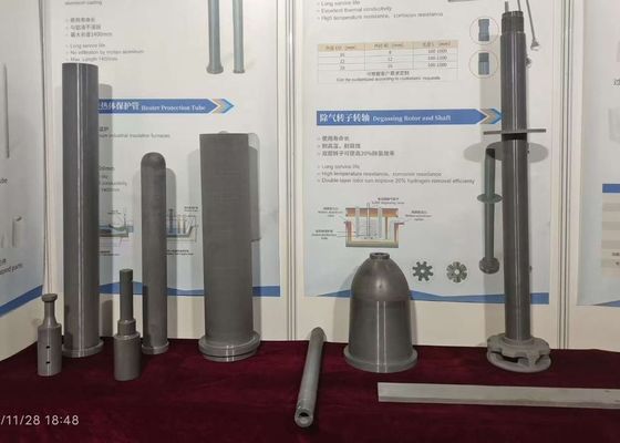 Black Silicon Nitride Ceramics Degassing Rotor And Shafter For Hydrogen Removal Of Purification Of Liquid Aluminum