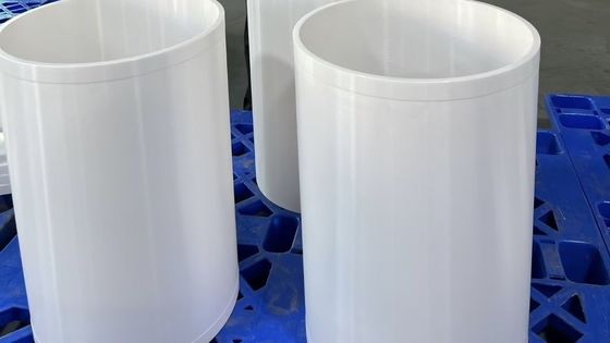 White Zirconia Ceramic Rod Tube 10.3 X 10^-6/K Thermal Expansion 0.3 Poissons Ratio Used For Plunger Machine