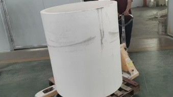 Large Size Alumina Oxide Ceramic Tube High Purity In Mine Electrical Power Iron And Steel Metallurgy Coal Chemical Media For Conveying Grinding Particles