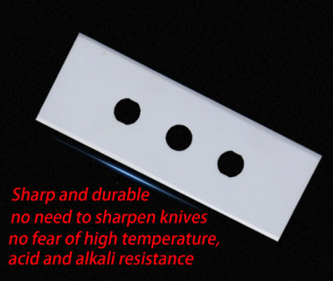 Three Hole Ultra Thin Zirconia Ceramic Blades For Film Tape Slitting